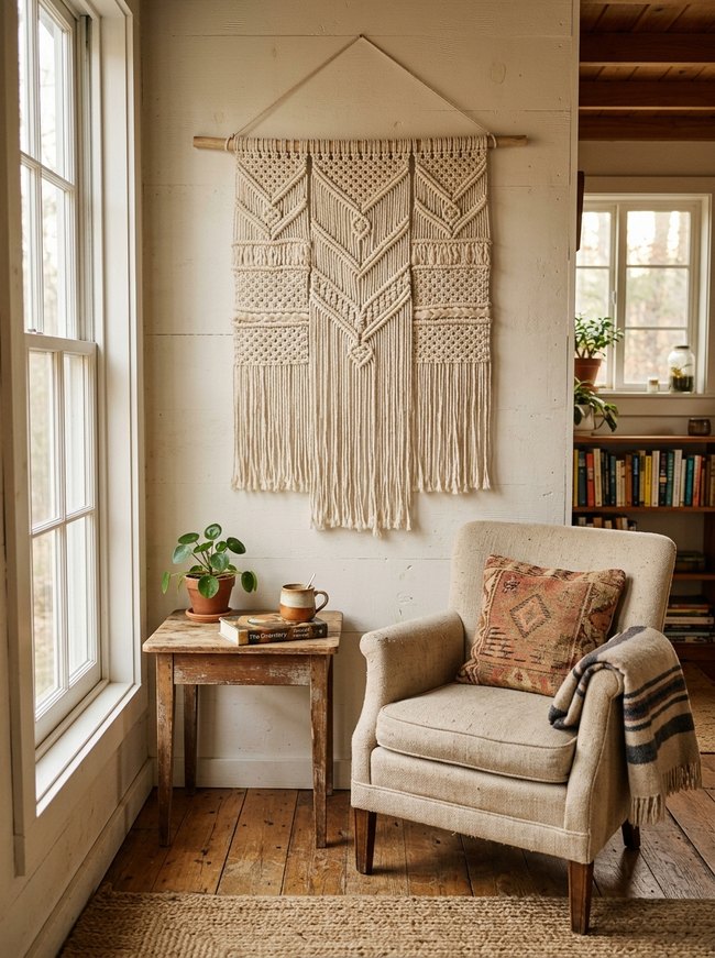 Woven Macramé Wall Tapestry