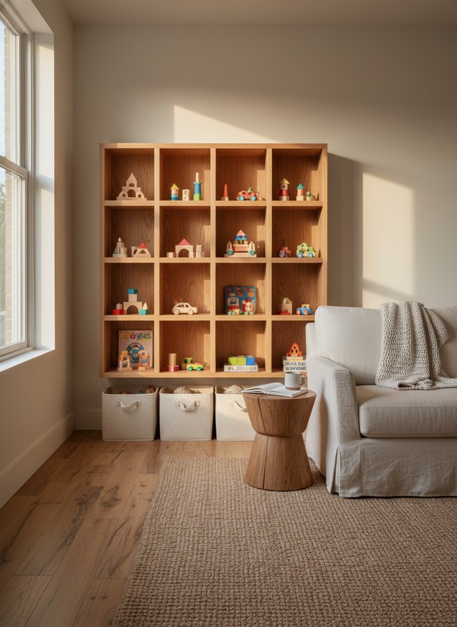 Toy Rotation Wall Cubbies