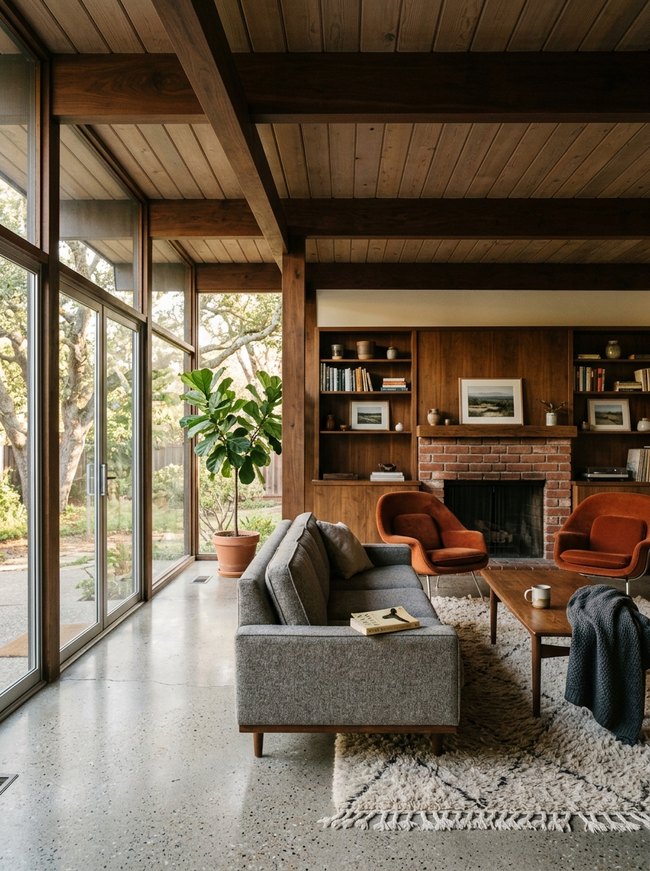 Walnut Beam Living Space