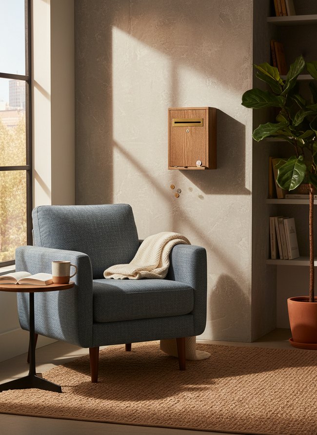 Compact Wall-Mount Donation Unit