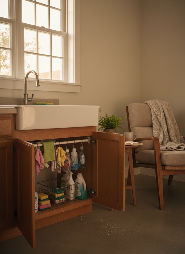 Under-Sink Cleaning Rod