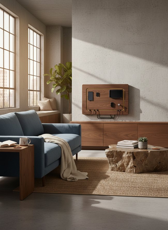 Sleek Wall-Mount Charging Station