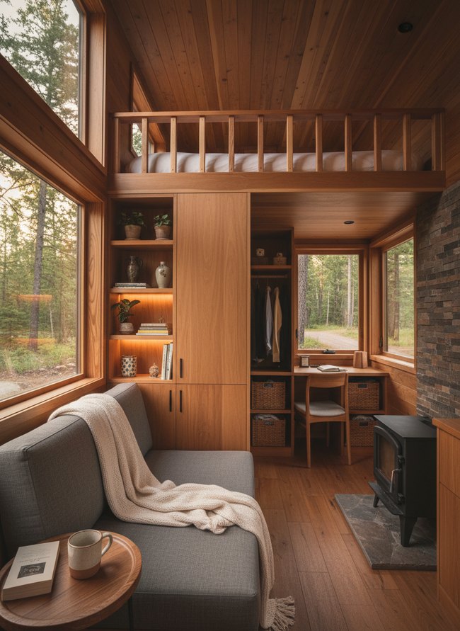 Integrated Loft Display Nooks