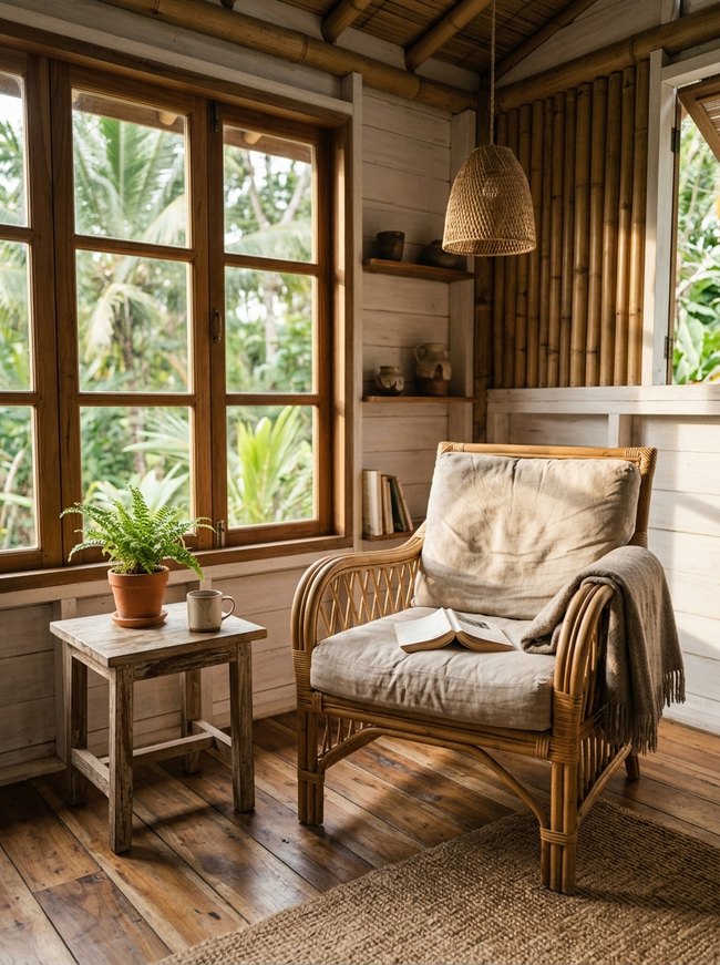 Rattan Oasis Living Nook