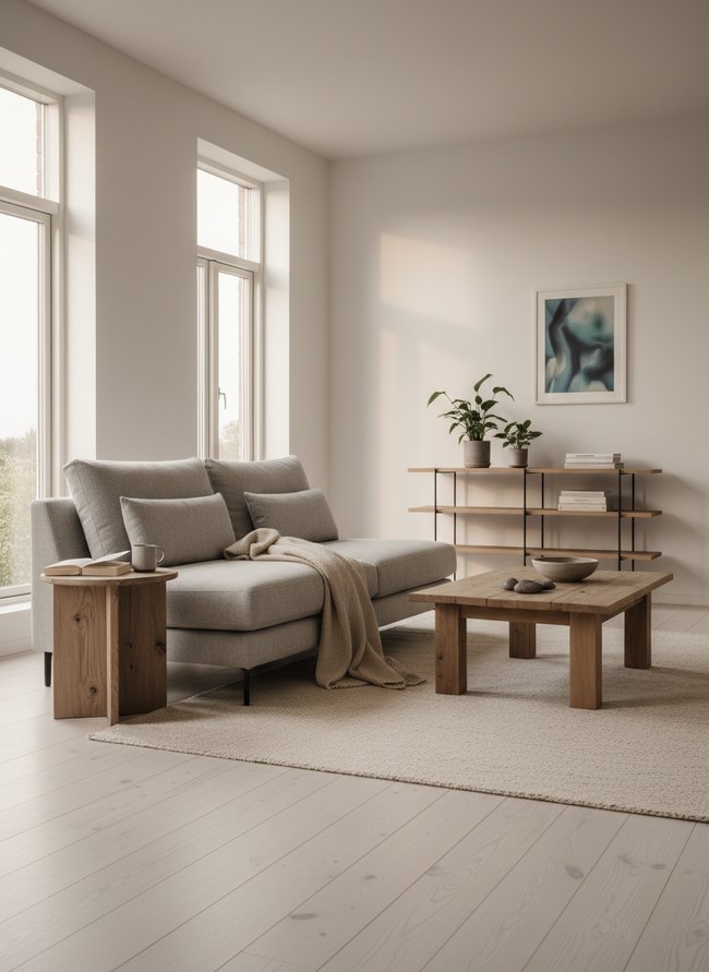 Minimalist Nordic Living Space