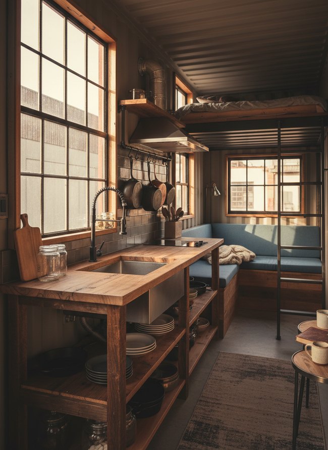 Reclaimed Wood Urban Galley