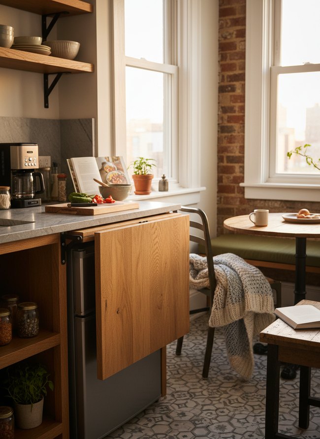 Fold-Down Counter Extension