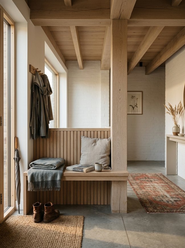 Minimalist Nordic Palette Entryway