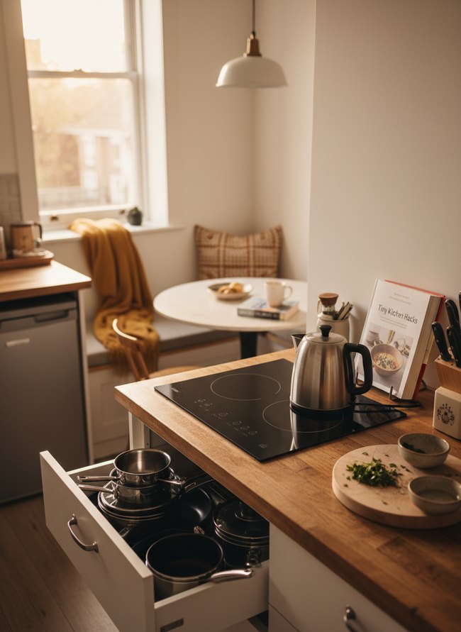 Compact Induction Cooktop Setup