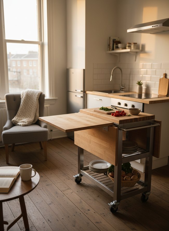 Foldaway Countertop Prep Cart