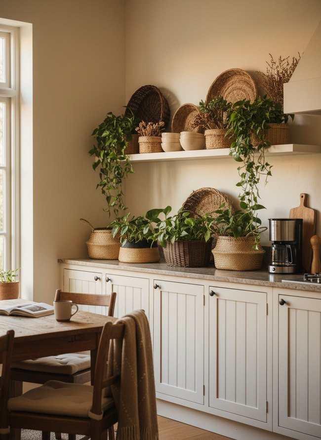 Botanical Basket Loft Decor