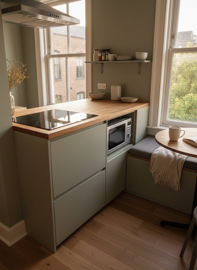 Compact Induction Cooktop Nook