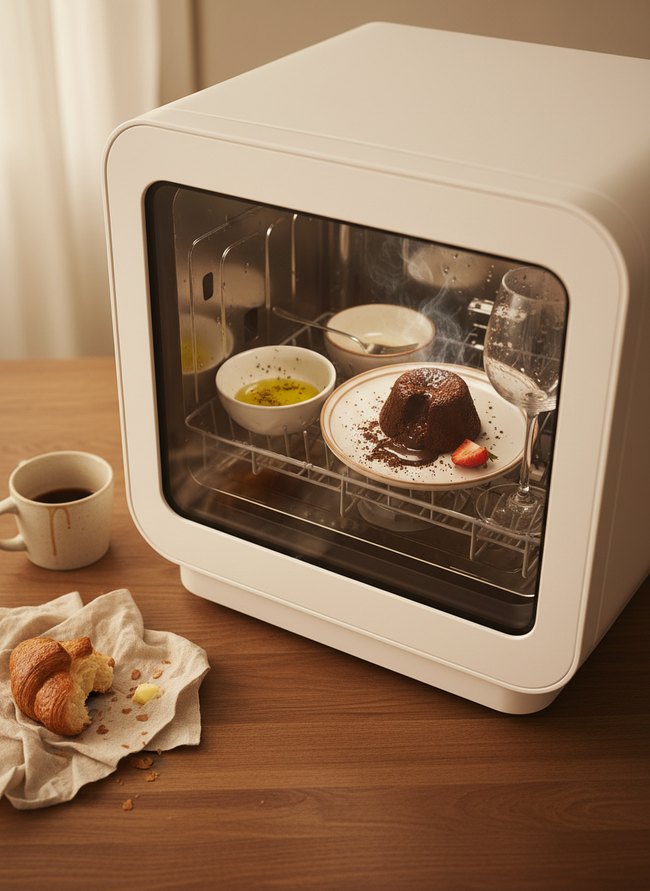 Compact Countertop Dishwasher Unit