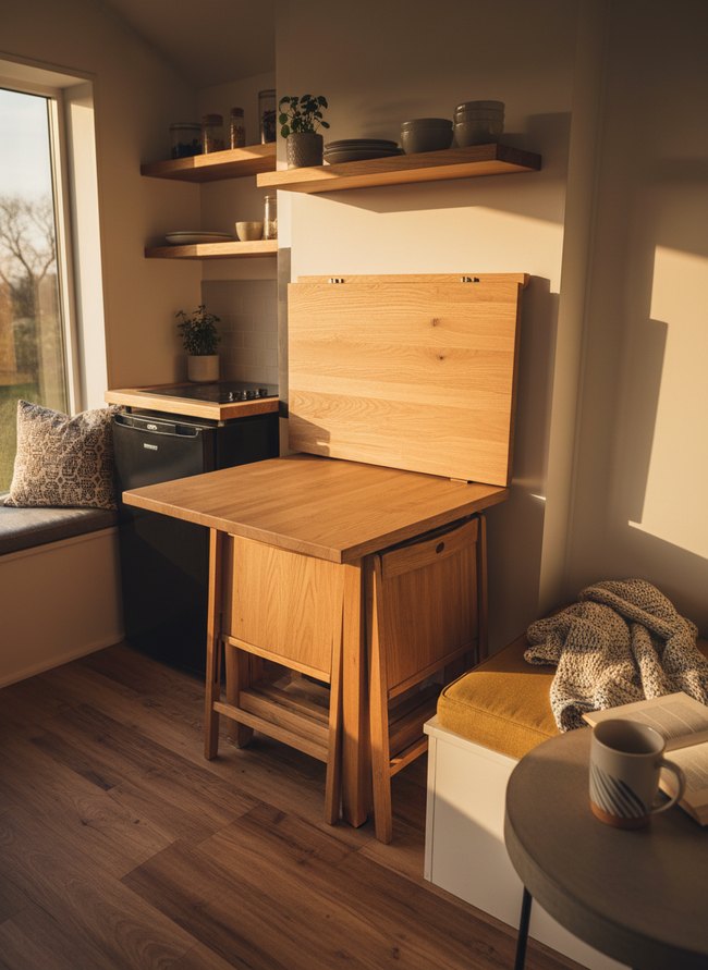 Compact Wall-Mount Drop Leaf