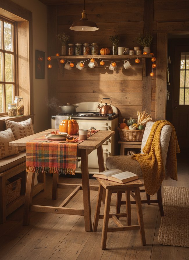 Rustic Harvest Nook Kitchen