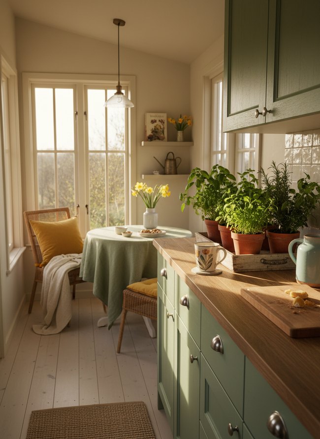 Bright Countertop Herb Garden