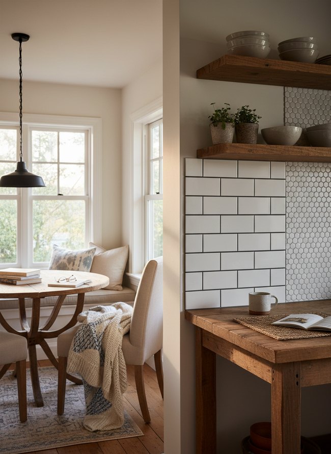 Classic White Subway Backsplash