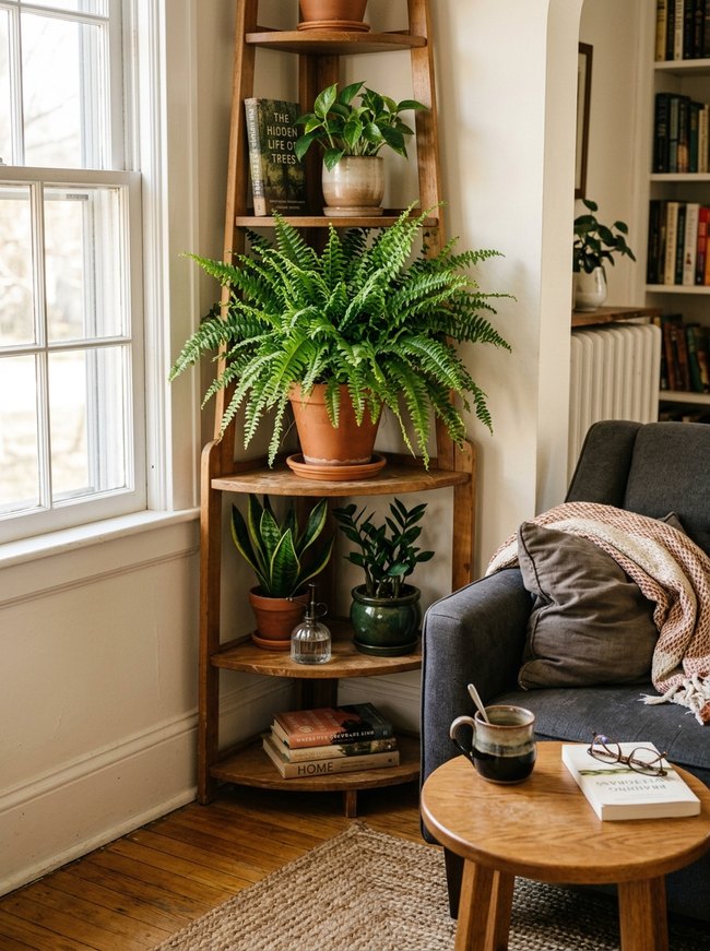 Cozy Corner Shelf Fern
