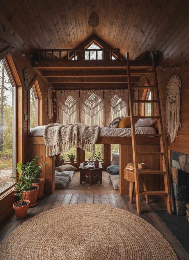 Woven Macrame Loft Retreat