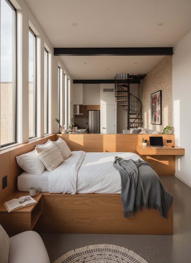 Minimalist Loft Sleeping Nook