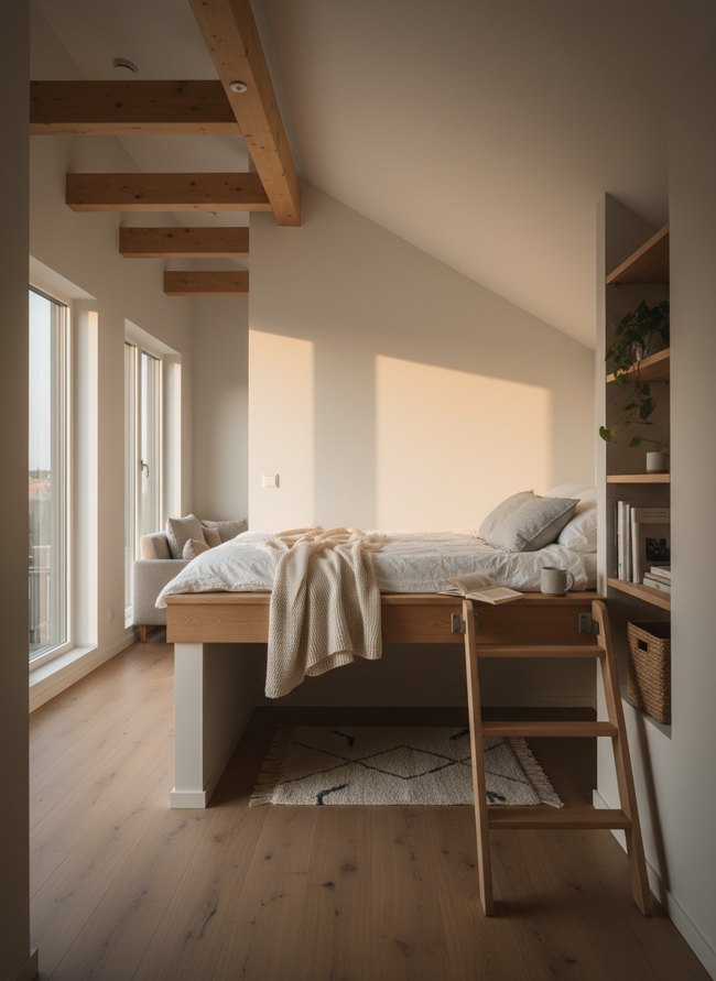 Minimalist Loft Sleeping Nook