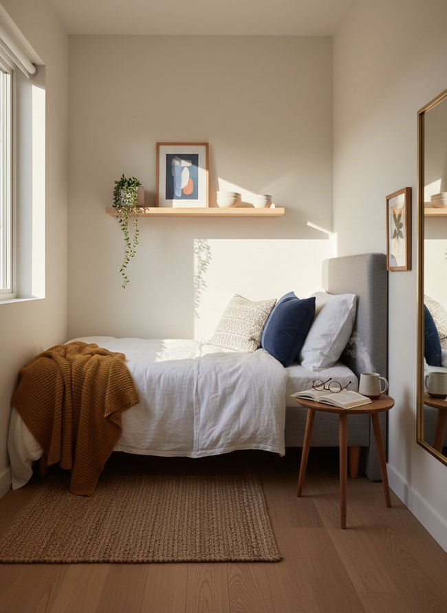 Minimalist Floating Shelf Vignette