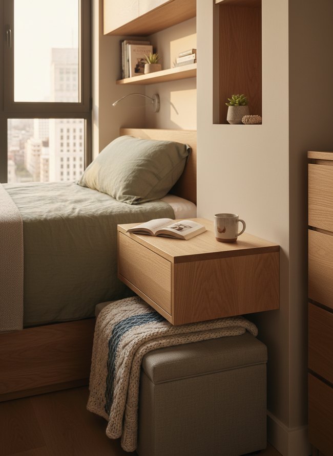 Floating Minimalist Nightstand