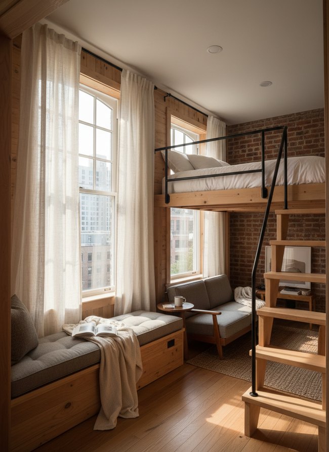 High Rod Loft Drapery