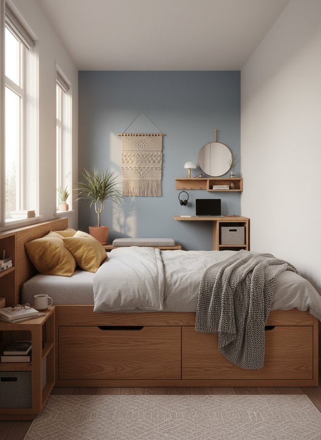 Integrated Storage Platform Bed