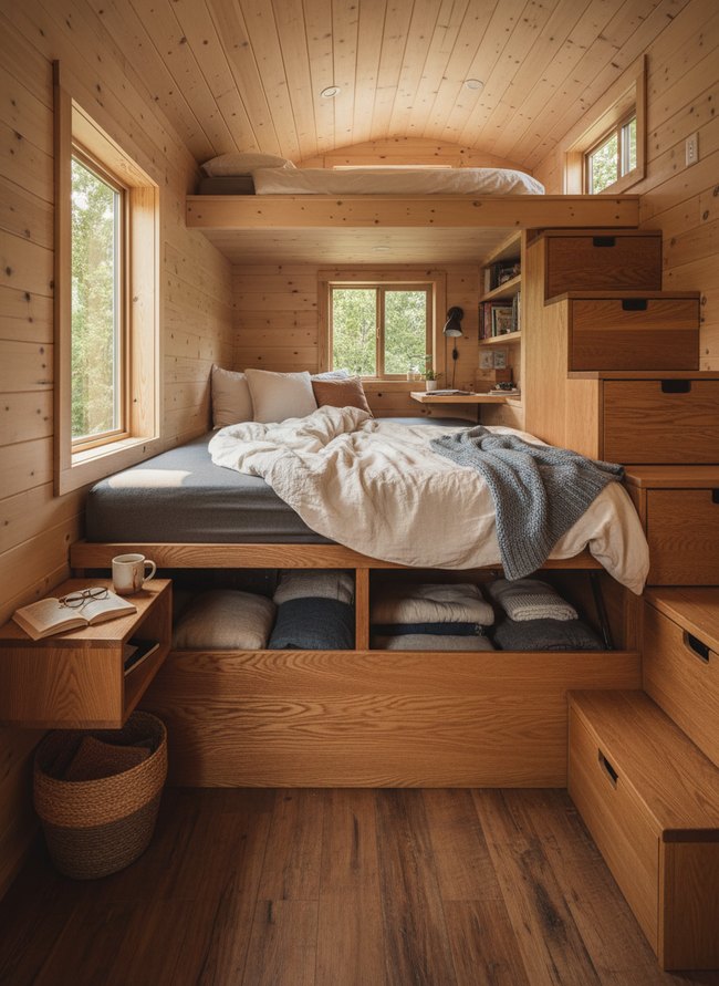 Lift-Top Platform Storage Bed