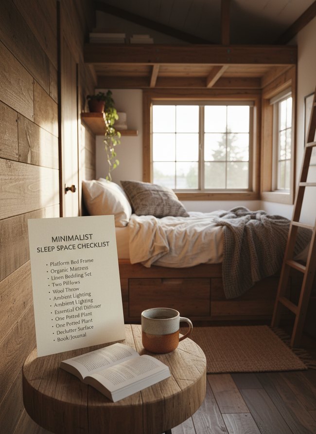Minimalist Sleep Space Checklist