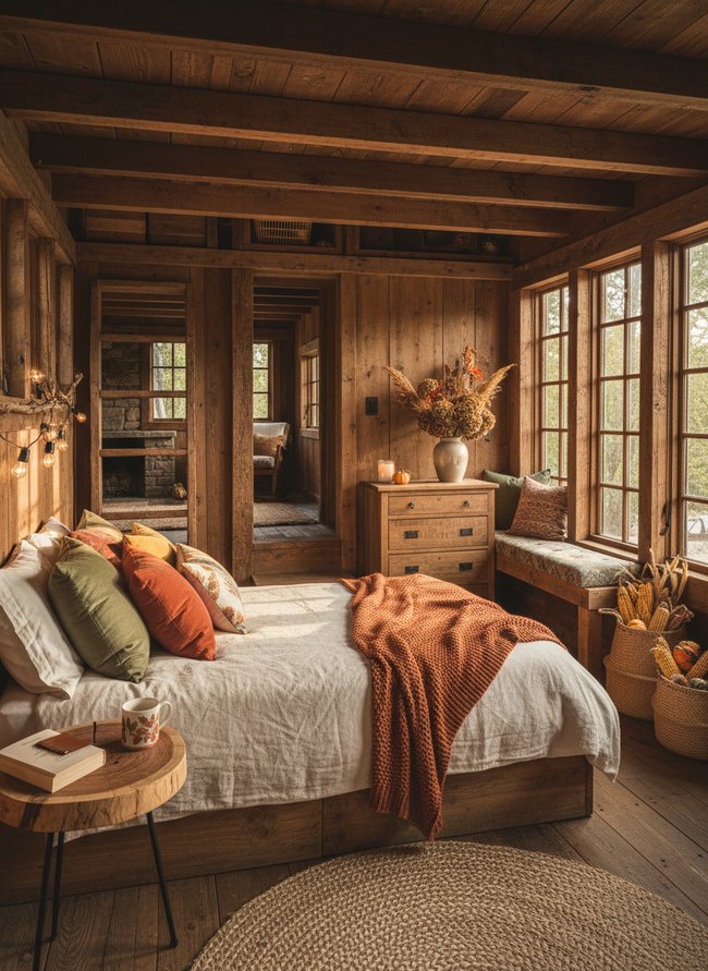 Rustic Harvest Loft Bedroom