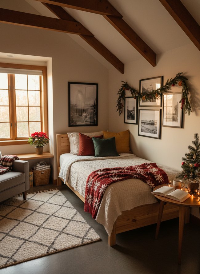 Cozy Nordic Corner Bedroom