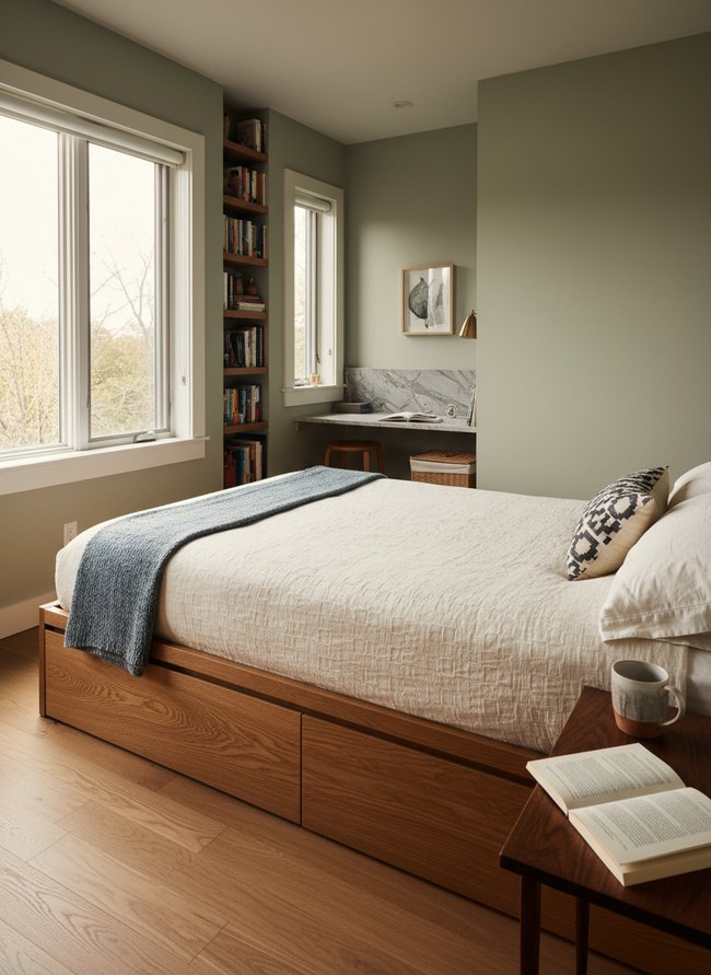 Lift-Top Platform Storage Bed