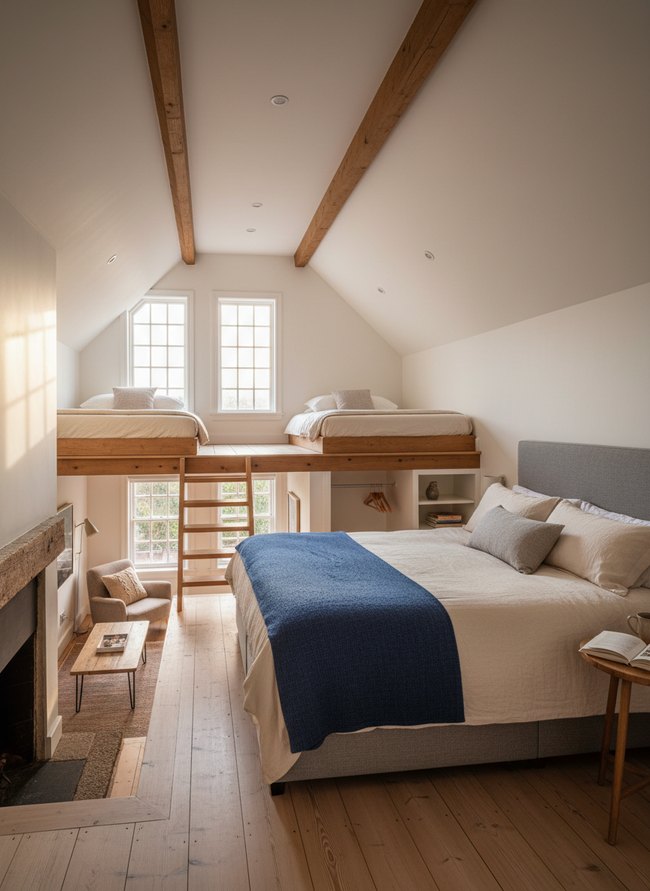 Cozy King Loft Layout