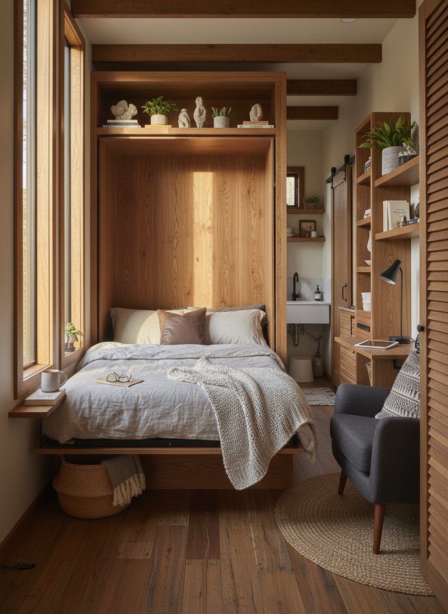 Vertical Wall Bed Nook