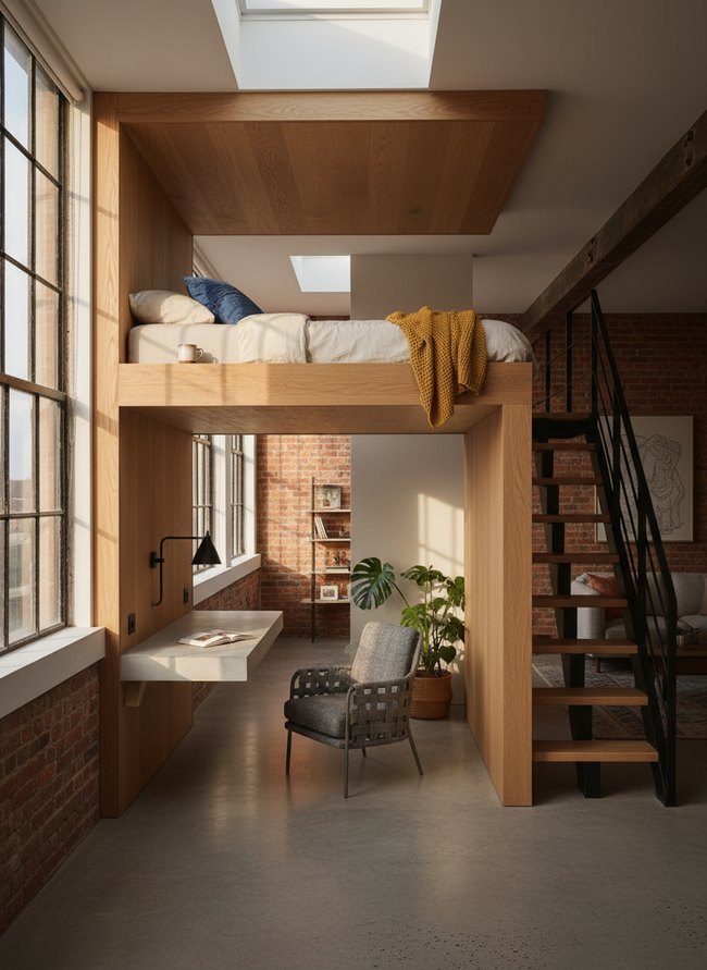 Compact Loft Sleeping Nook