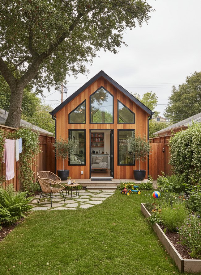 Modern Gable Backyard Retreat