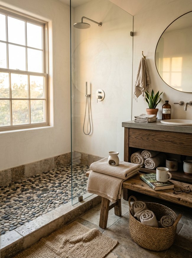 Zen Pebble Shower Floor