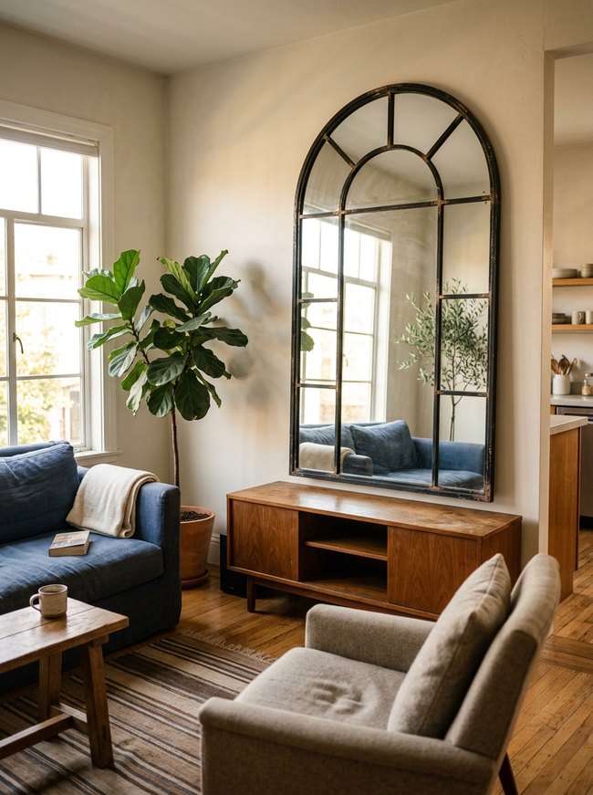 Arched Window Wall Mirror