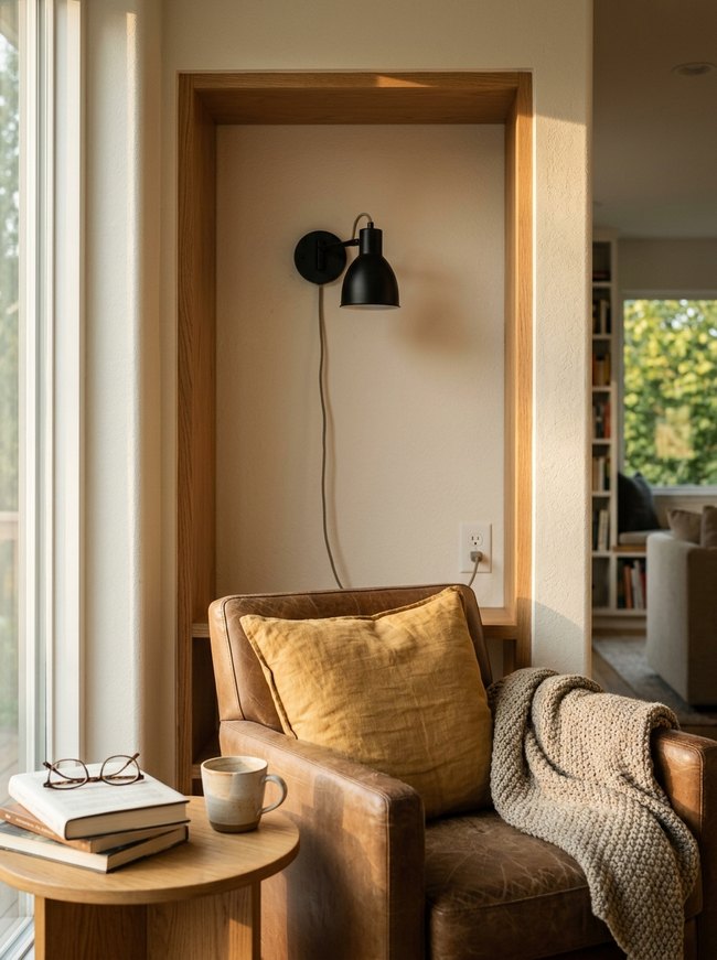 Minimalist Plug-In Alcove Light