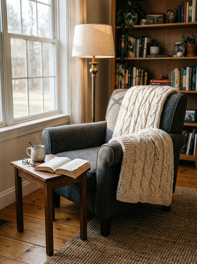Cozy Knit Corner Accent