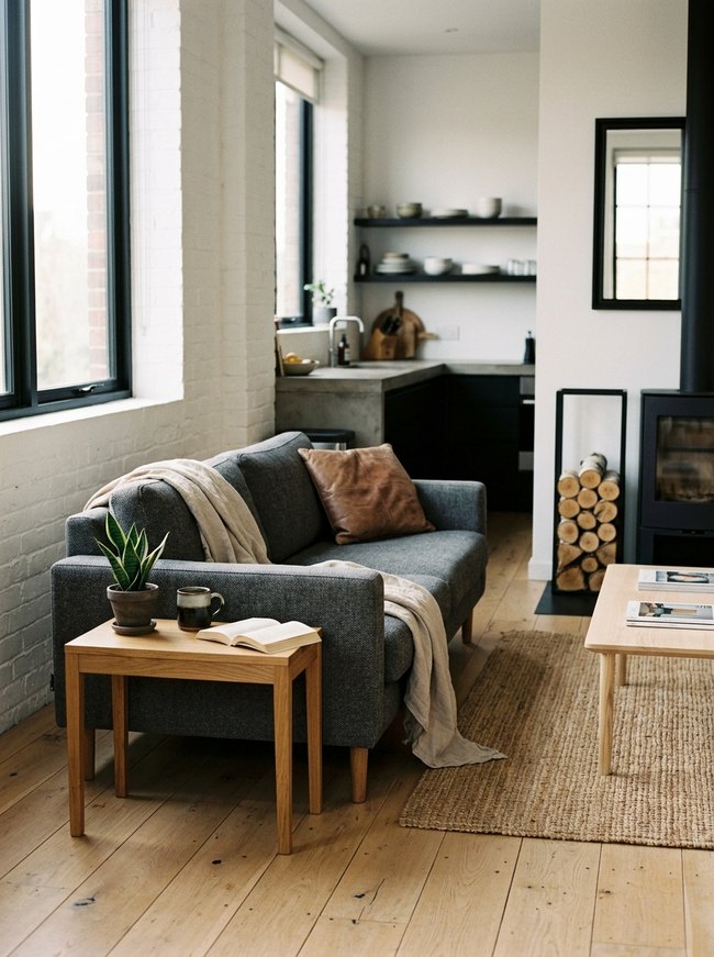 Minimalist Nordic Loft Layout