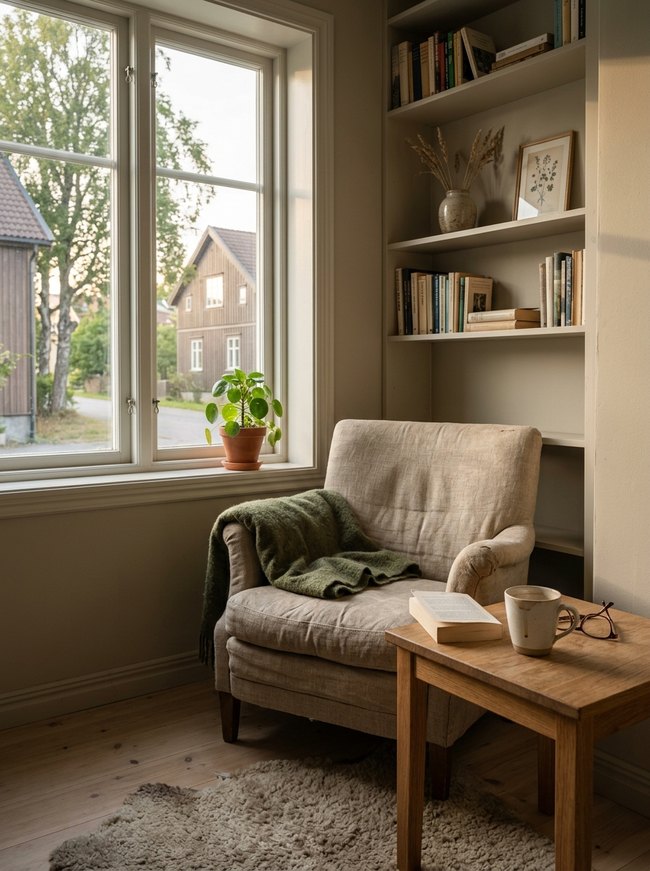 Bright Nordic Living Alcove