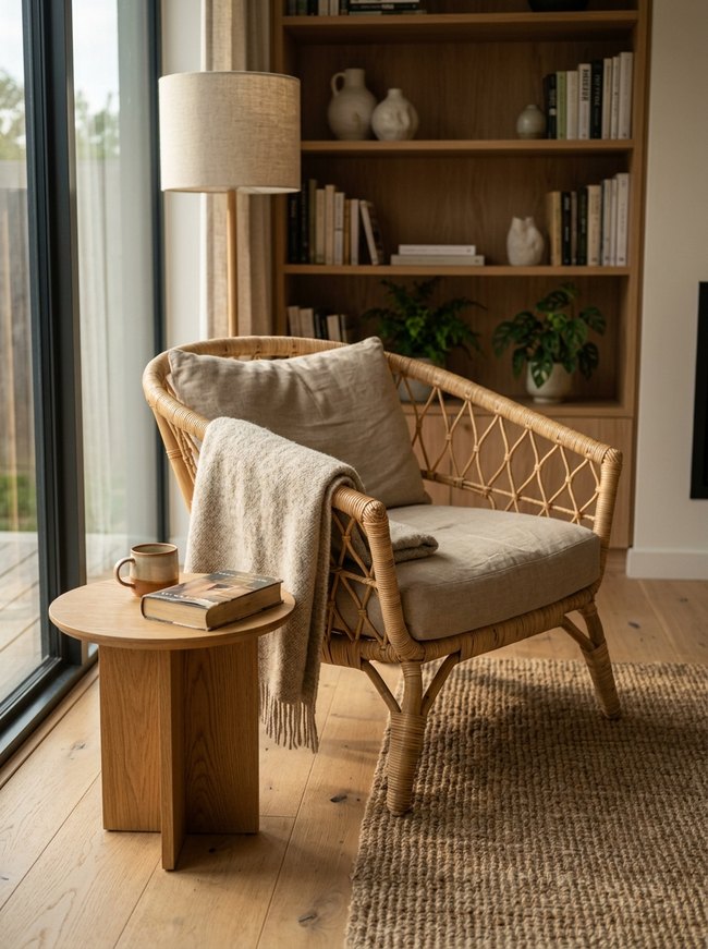 Woven Rattan Living Corner