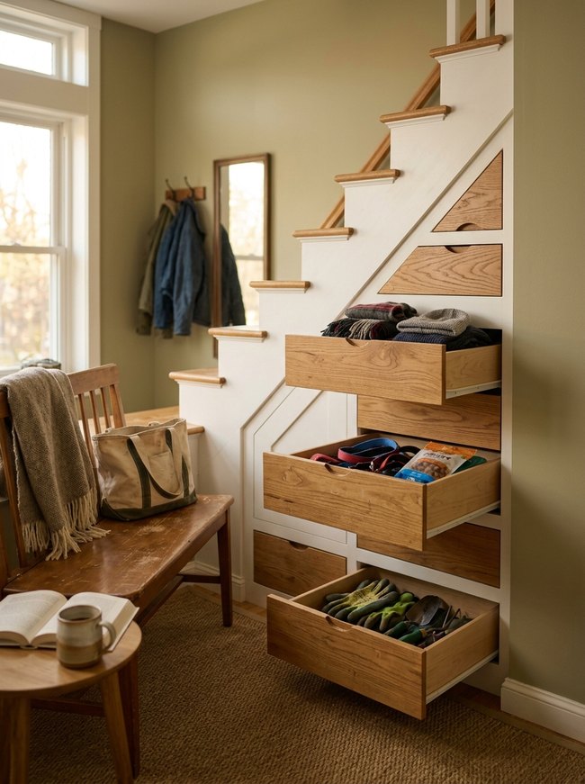 Integrated Staircase Drawer System
