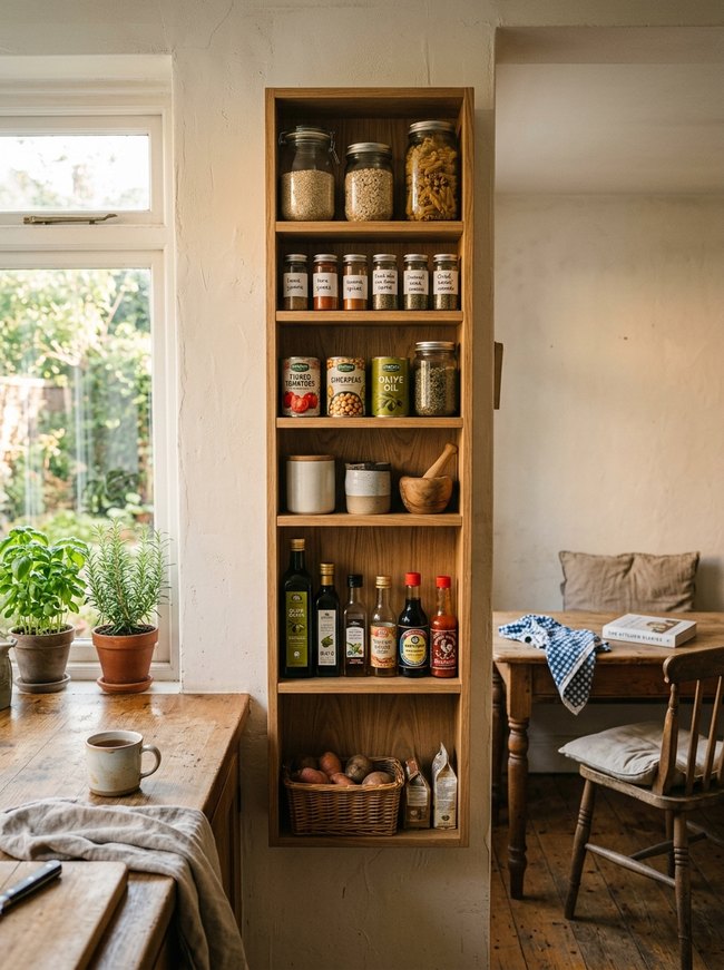 Slimline Wall Mounted Pantry