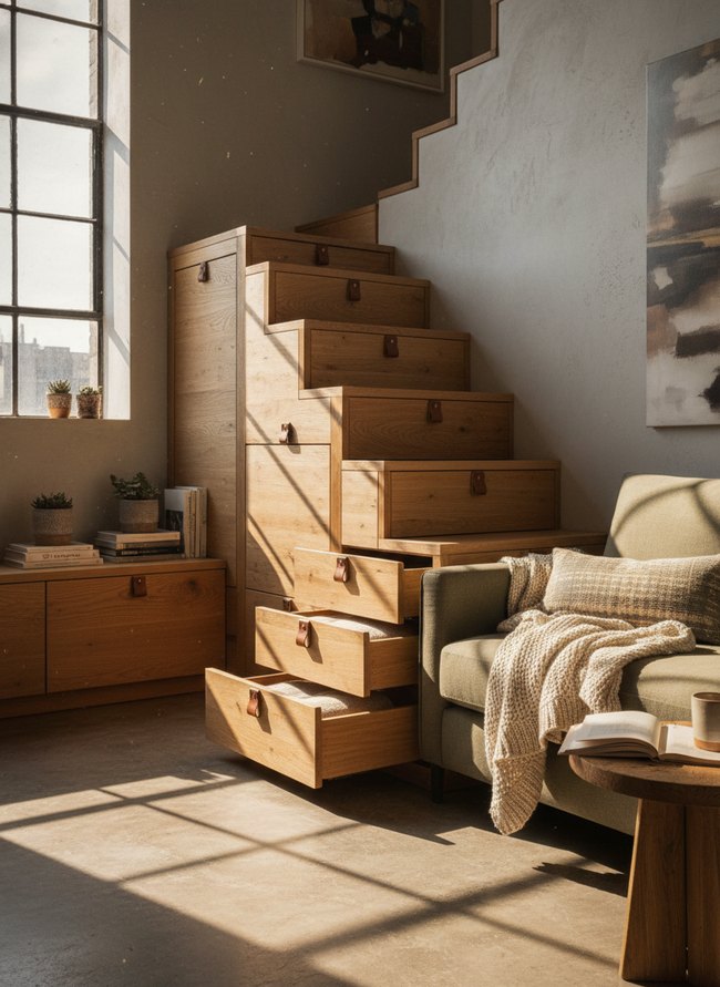 Integrated Staircase Drawer Units