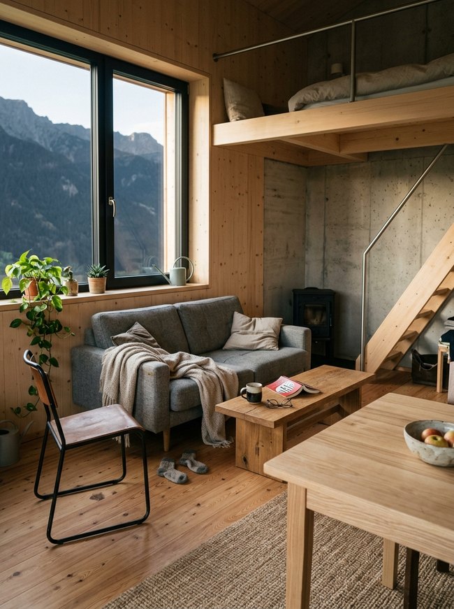 Minimalist Alpine Loft Retreat