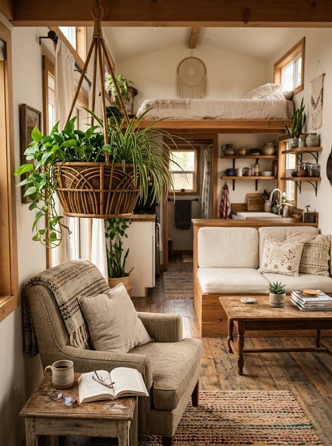 Rattan Hanging Plant Basket